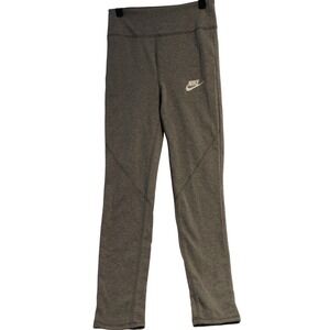 Nike Women's Training Athletic Heather Gray Leggings Tights Pants